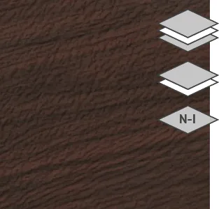 Dark Walnut colour for steel Garaga garage doors